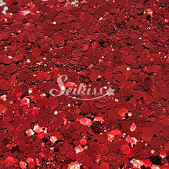 Red Dress Metallic Chunky Glitter - Red Glitter Red Dress Metallic Chunky Glitter - Red Glitter