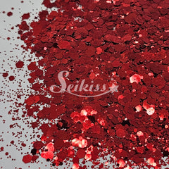 Red Dress Metallic Chunky Glitter - Red Glitter Red Dress Metallic Chunky Glitter - Red Glitter