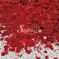 Red Dress Metallic Chunky Glitter - Red Glitter Red Dress Metallic Chunky Glitter - Red Glitter