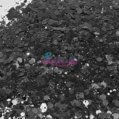 Onix Metallic Chunky Glitter - Black Glitter Onix Metallic Chunky Glitter - Black Glitter