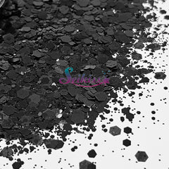 Onix Metallic Chunky Glitter - Black Glitter Onix Metallic Chunky Glitter - Black Glitter