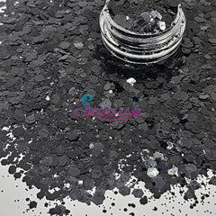 Onix Metallic Chunky Glitter - Black Glitter Onix Metallic Chunky Glitter - Black Glitter