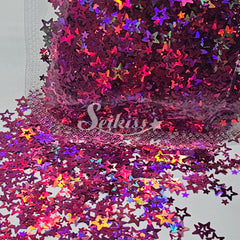 Seikiss Retro Stars Shape Glitter - Pink Glitter Seikiss Retro Stars Shape Glitter - Pink Glitter