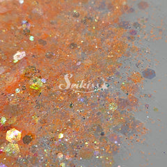 Clementine Iridescent Chunky Glitter - Orange Glitter Clementine Iridescent Chunky Glitter - Orange Glitter