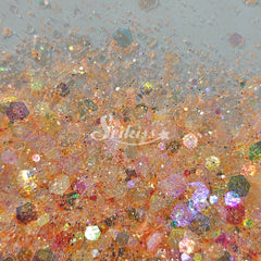 Clementine Iridescent Chunky Glitter - Orange Glitter Clementine Iridescent Chunky Glitter - Orange Glitter