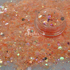 Clementine Iridescent Chunky Glitter - Orange Glitter Clementine Iridescent Chunky Glitter - Orange Glitter
