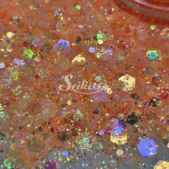 Clementine Iridescent Chunky Glitter - Orange Glitter Clementine Iridescent Chunky Glitter - Orange Glitter