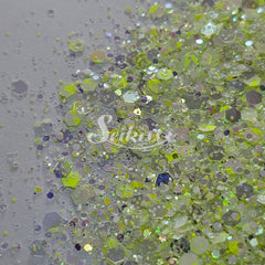 Soft Wasabi Iridescent Chunky Glitter - Green Glitter Soft Wasabi Iridescent Chunky Glitter - Green Glitter