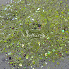 Soft Wasabi Iridescent Chunky Glitter - Green Glitter Soft Wasabi Iridescent Chunky Glitter - Green Glitter