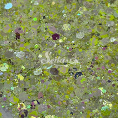 Soft Wasabi Iridescent Chunky Glitter - Green Glitter Soft Wasabi Iridescent Chunky Glitter - Green Glitter