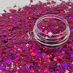 Seikiss™ Galaxy Holographic Chunky Glitter - Pink Glitter Seikiss™ Galaxy Holographic Chunky Glitter - Pink Glitter