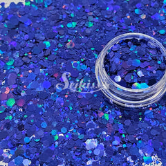 Kingdom Galaxy™ Holographic Chunky Glitter - Blue Glitter Kingdom Galaxy™ Holographic Chunky Glitter - Blue Glitter
