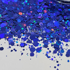 Kingdom Galaxy™ Holographic Chunky Glitter - Blue Glitter Kingdom Galaxy™ Holographic Chunky Glitter - Blue Glitter