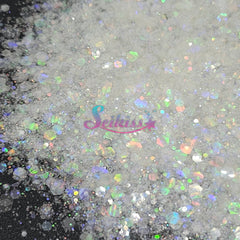 Snow Galaxy Holographic Chunky Glitter - White Glitter Snow Galaxy Holographic Chunky Glitter - White Glitter
