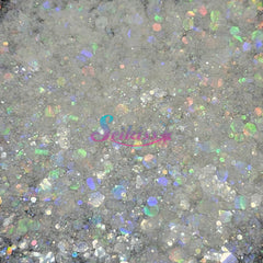 Snow Galaxy Holographic Chunky Glitter - White Glitter Snow Galaxy Holographic Chunky Glitter - White Glitter