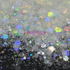 Snow Galaxy Holographic Chunky Glitter - White Glitter Snow Galaxy Holographic Chunky Glitter - White Glitter