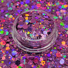 Nova Galaxy Holographic Chunky Glitter - Purple Glitter Nova Galaxy Holographic Chunky Glitter - Purple Glitter