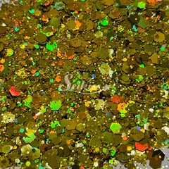 Starlight Galaxy Holographic Chunky Glitter - Gold Glitter Starlight Galaxy Holographic Chunky Glitter - Gold Glitter