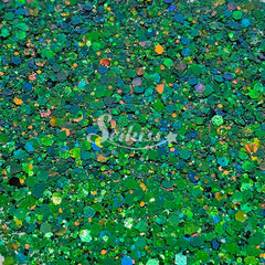 Jade Galaxy Holographic Chunky Glitter - Green Glitter Jade Galaxy Holographic Chunky Glitter - Green Glitter