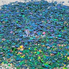 Jade Galaxy Holographic Chunky Glitter - Green Glitter Jade Galaxy Holographic Chunky Glitter - Green Glitter