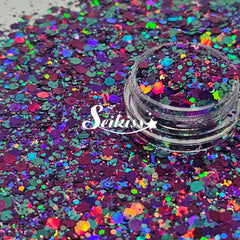 Diva Holographic Chunky Glitter - Purple Glitter Diva Holographic Chunky Glitter - Purple Glitter