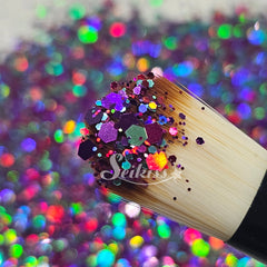 Diva Holographic Chunky Glitter - Purple Glitter Diva Holographic Chunky Glitter - Purple Glitter