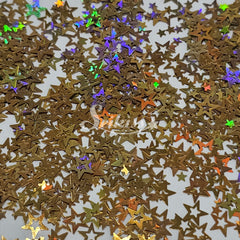 Gold Retro Stars Shape Glitter - Gold Glitter Gold Retro Stars Shape Glitter - Gold Glitter