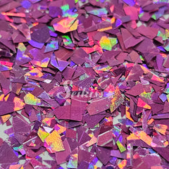 Mulberry Laser Holographic Flakes Glitter - Purple Glitter Mulberry Laser Holographic Flakes Glitter - Purple Glitter