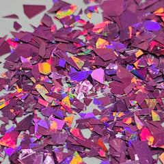 Mulberry Laser Holographic Flakes Glitter - Purple Glitter Mulberry Laser Holographic Flakes Glitter - Purple Glitter