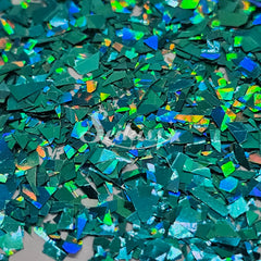 Teal Laser Holographic Flakes Glitter - Teal Glitter Teal Laser Holographic Flakes Glitter - Teal Glitter