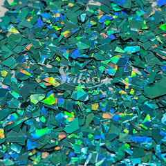 Teal Laser Holographic Flakes Glitter - Teal Glitter Teal Laser Holographic Flakes Glitter - Teal Glitter