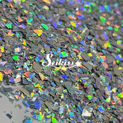 Silver Laser Holographic Flakes Glitter - Silver Glitter Silver Laser Holographic Flakes Glitter - Silver Glitter