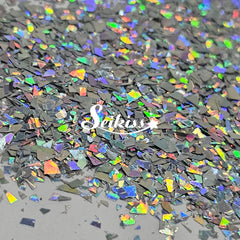Silver Laser Holographic Flakes Glitter - Silver Glitter Silver Laser Holographic Flakes Glitter - Silver Glitter