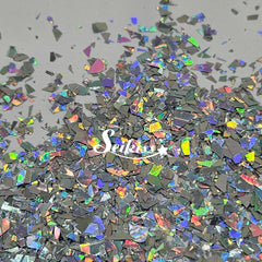 Silver Laser Holographic Flakes Glitter - Silver Glitter Silver Laser Holographic Flakes Glitter - Silver Glitter