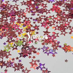 Rose Gold Retro Stars Shape Glitter - Pink Glitter Rose Gold Retro Stars Shape Glitter - Pink Glitter