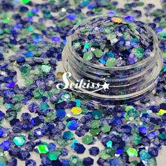 Blue December Holographic Chunky Glitter - Multicolor Glitter Blue December Holographic Chunky Glitter - Multicolor Glitter
