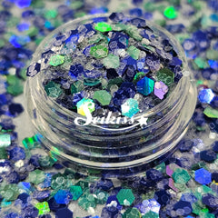 Blue December Holographic Chunky Glitter - Multicolor Glitter Blue December Holographic Chunky Glitter - Multicolor Glitter