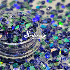Blue December Holographic Chunky Glitter - Multicolor Glitter Blue December Holographic Chunky Glitter - Multicolor Glitter