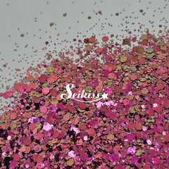 Succulent Chameleon Chunky Glitter - Pink Glitter / Golden Green Glitter Succulent Chameleon Chunky Glitter - Pink Glitter / Golden Green Glitter