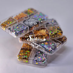 Stars Bundle Glitter - Gold & Silver Stars Bundle Glitter - Gold & Silver