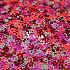 Groovy Flowers Shape Glitter - Multicolor Glitter Groovy Flowers Shape Glitter - Multicolor Glitter