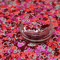 Groovy Flowers Shape Glitter - Multicolor Glitter Groovy Flowers Shape Glitter - Multicolor Glitter