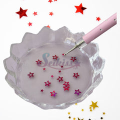 Flower Palette for Glitter, Nails, Rhinestones - Clear Flower Palette for Glitter, Nails, Rhinestones - Clear