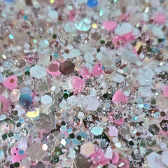 Princess Glow Chunky Glitter - White Glitter Princess Glow Chunky Glitter - White Glitter
