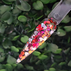 Valentina - Red Glitter with Hearts Valentina - Red Glitter with Hearts