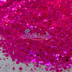 Electric Pink Metallic Chunky Glitter - Pink Glitter Electric Pink Metallic Chunky Glitter - Pink Glitter