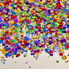 Caribbean Dot Shape Glitter - Multicolor Glitter Caribbean Dot Shape Glitter - Multicolor Glitter