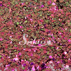 Succulent Chameleon Chunky Glitter - Pink Glitter / Golden Green Glitter Succulent Chameleon Chunky Glitter - Pink Glitter / Golden Green Glitter
