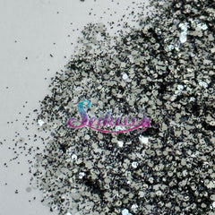 Black Lace Metallic Small Glitter - Black Glitter / Silver Glitter Black Lace Metallic Small Glitter - Black Glitter / Silver Glitter