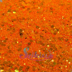 Tangerine Iridescent Chunky Glitter - Orange Glitter Tangerine Iridescent Chunky Glitter - Orange Glitter